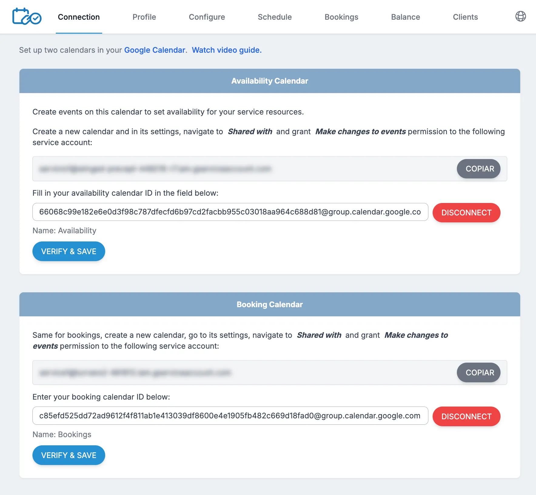 Connect your Google Calendar in seconds