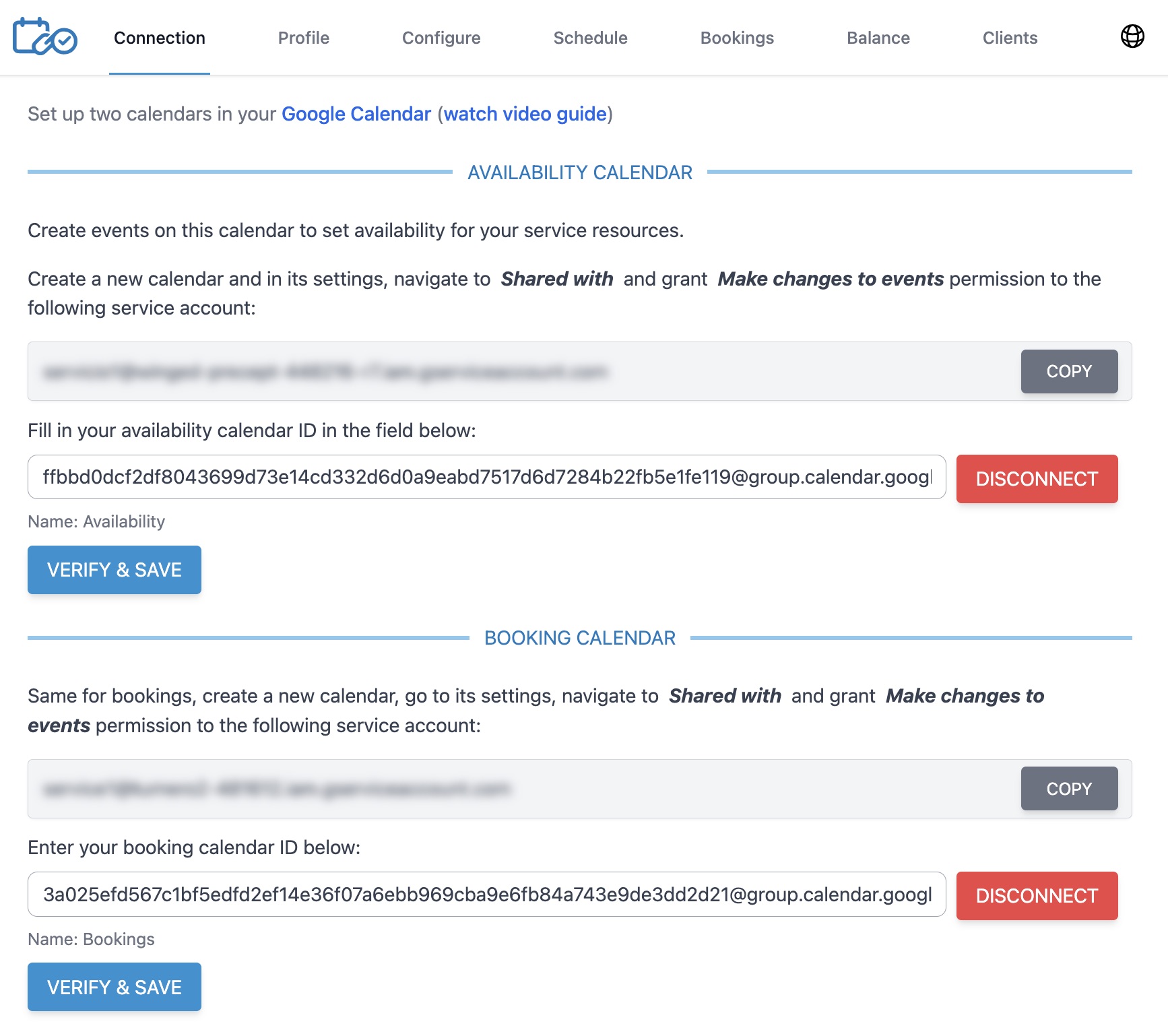 Connect your Google Calendar in seconds