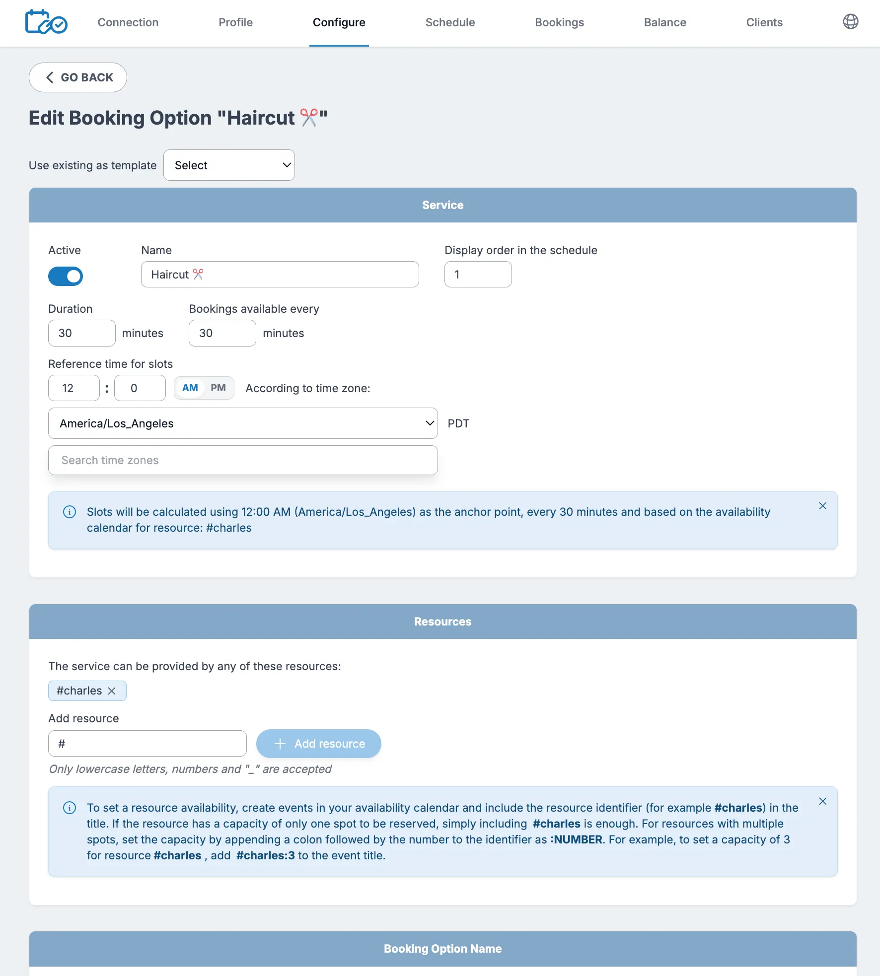 Create and edit services easily