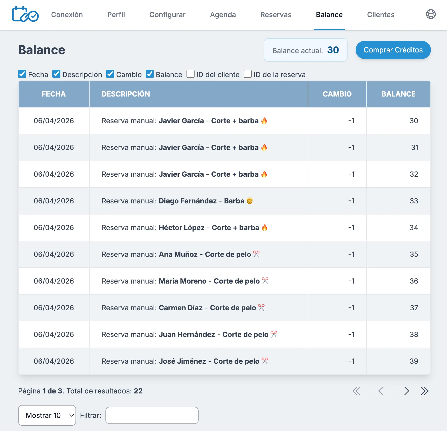 Monitorea tu balance de reservas